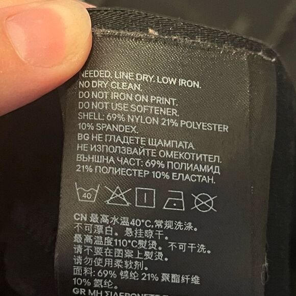 H&M Black Seamless Sports Leggings Size Small - Picture 10 of 13